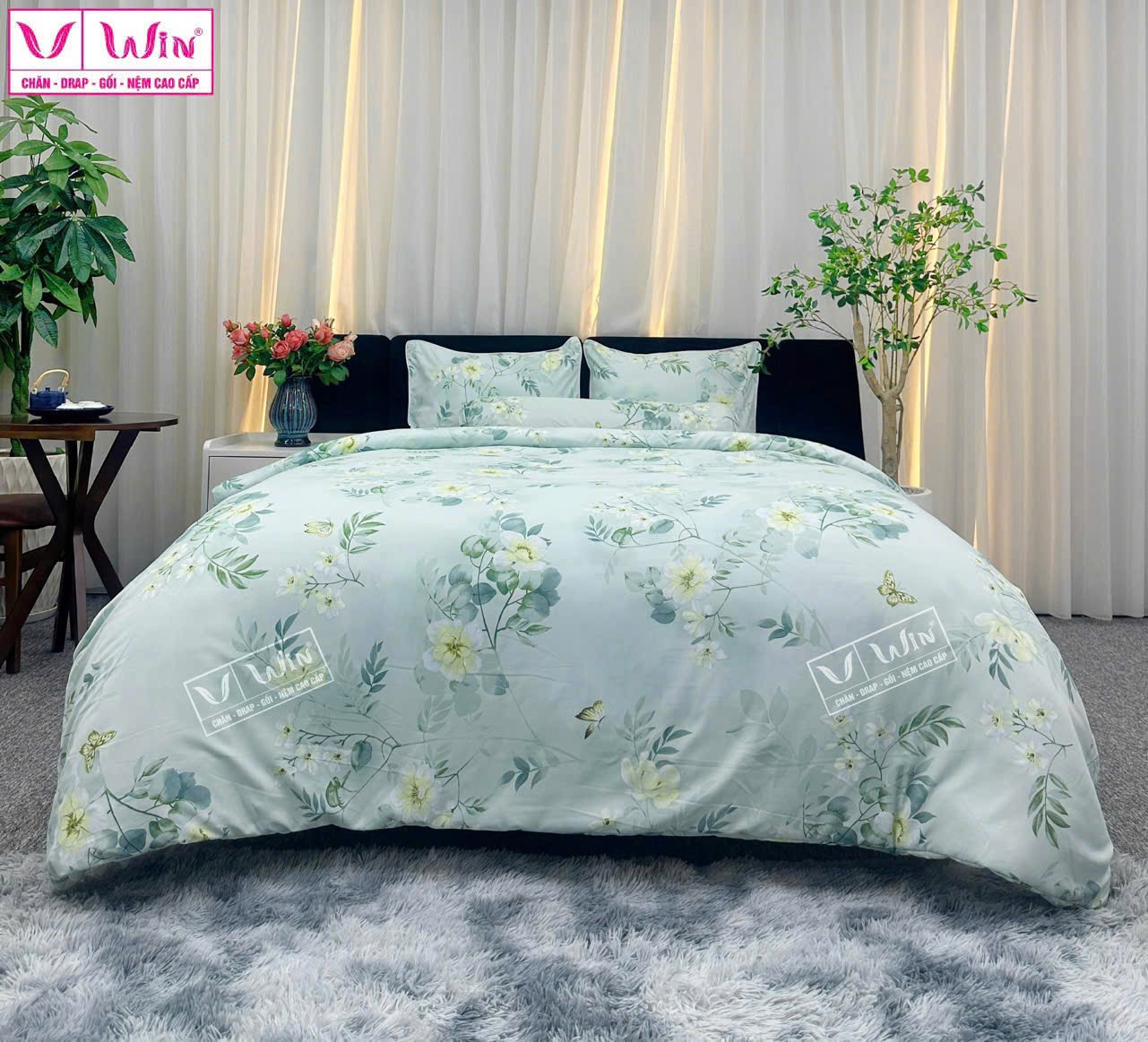 Bộ chăn ga Tencel cao cấp Thắng Lợi MSP821